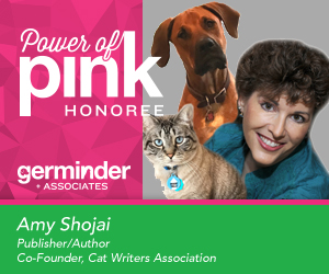 Featured image for “Congratulations to DWAA member Amy Shojai for Being Named 11th Germinder20 Power of Pink Honoree”